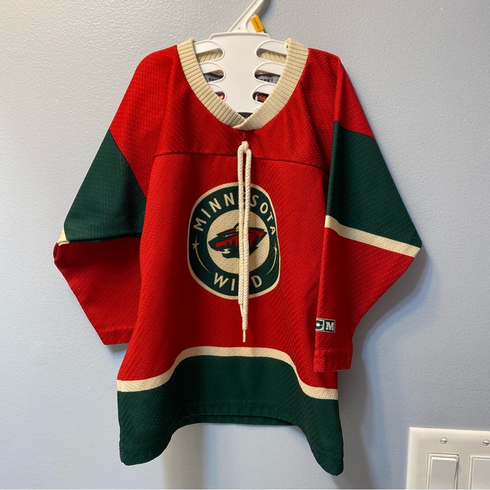 Minnesota Wild Toddler Hockey Jersey Color Red One Size Toddler CCM NHL Jersey